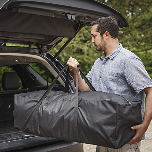 INFANZIA 45 Inch Zipper Duffel Travel Sports Equipment Bag, Waterproof Oversize, Black