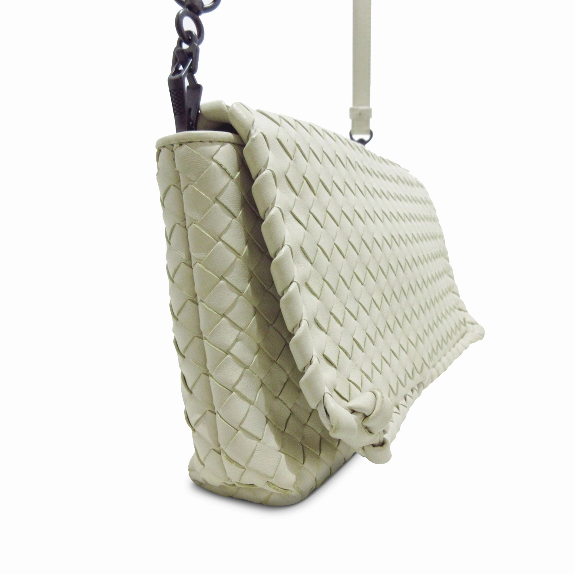Intrecciato Flap Crossbody Bag