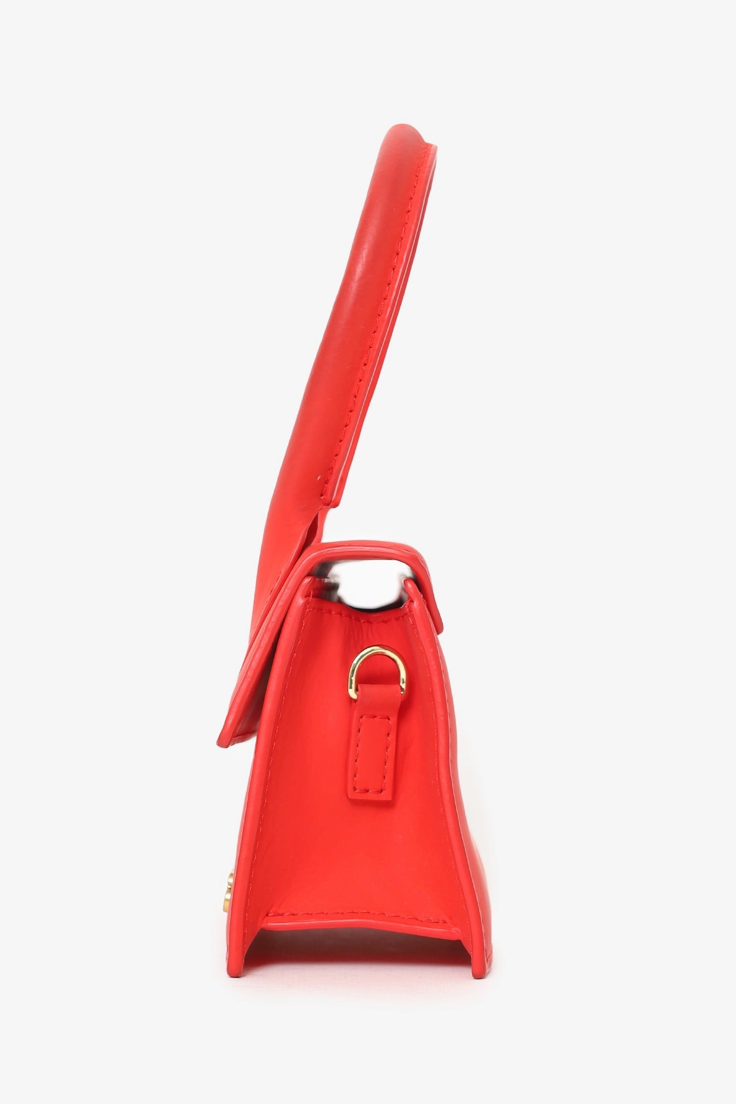 Jacquemus red Leather Le Chiquito Mini Top Handle with Strap
