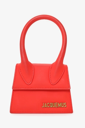 Jacquemus red Leather Le Chiquito Mini Top Handle with Strap
