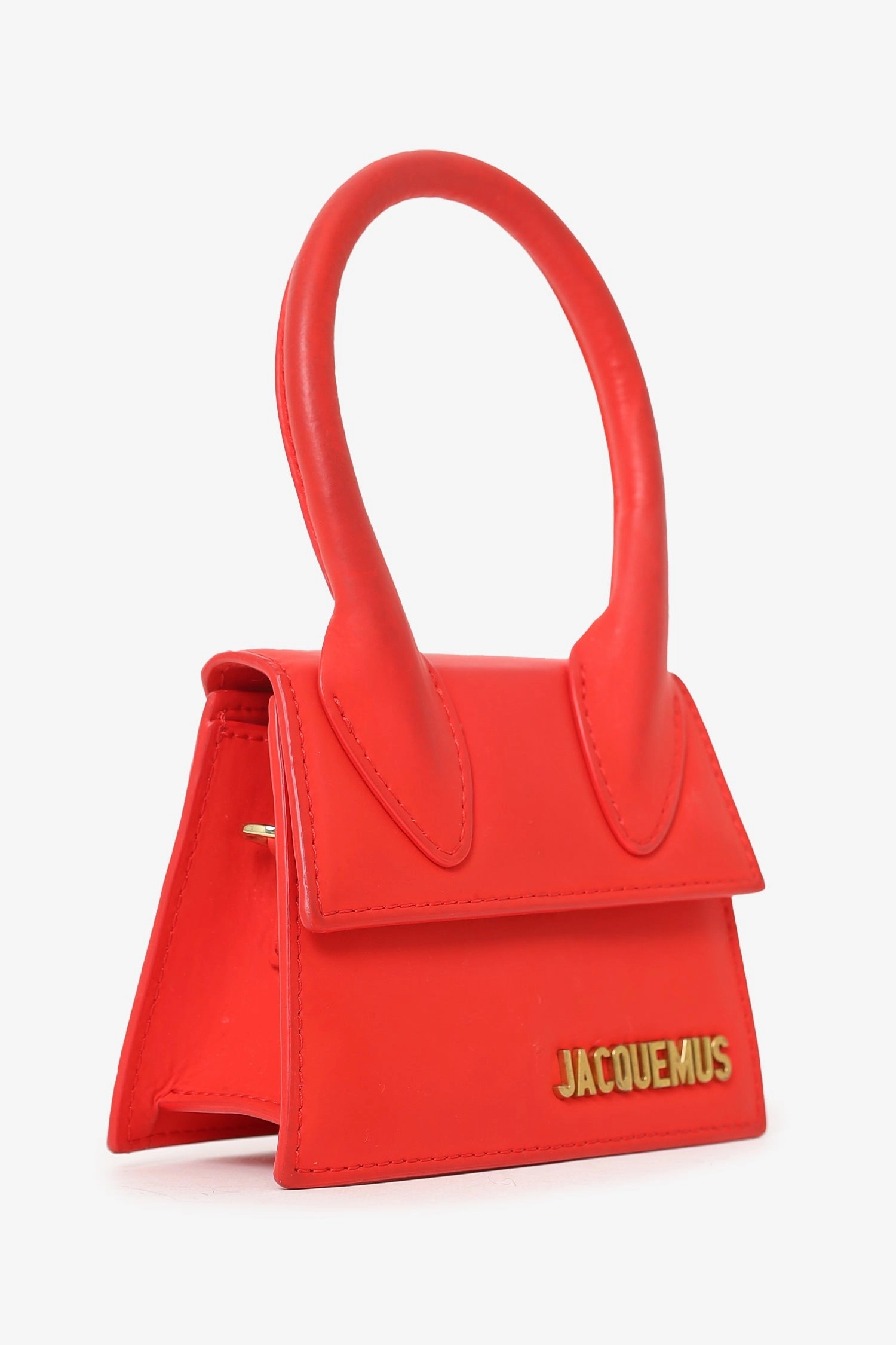 Jacquemus red Leather Le Chiquito Mini Top Handle with Strap