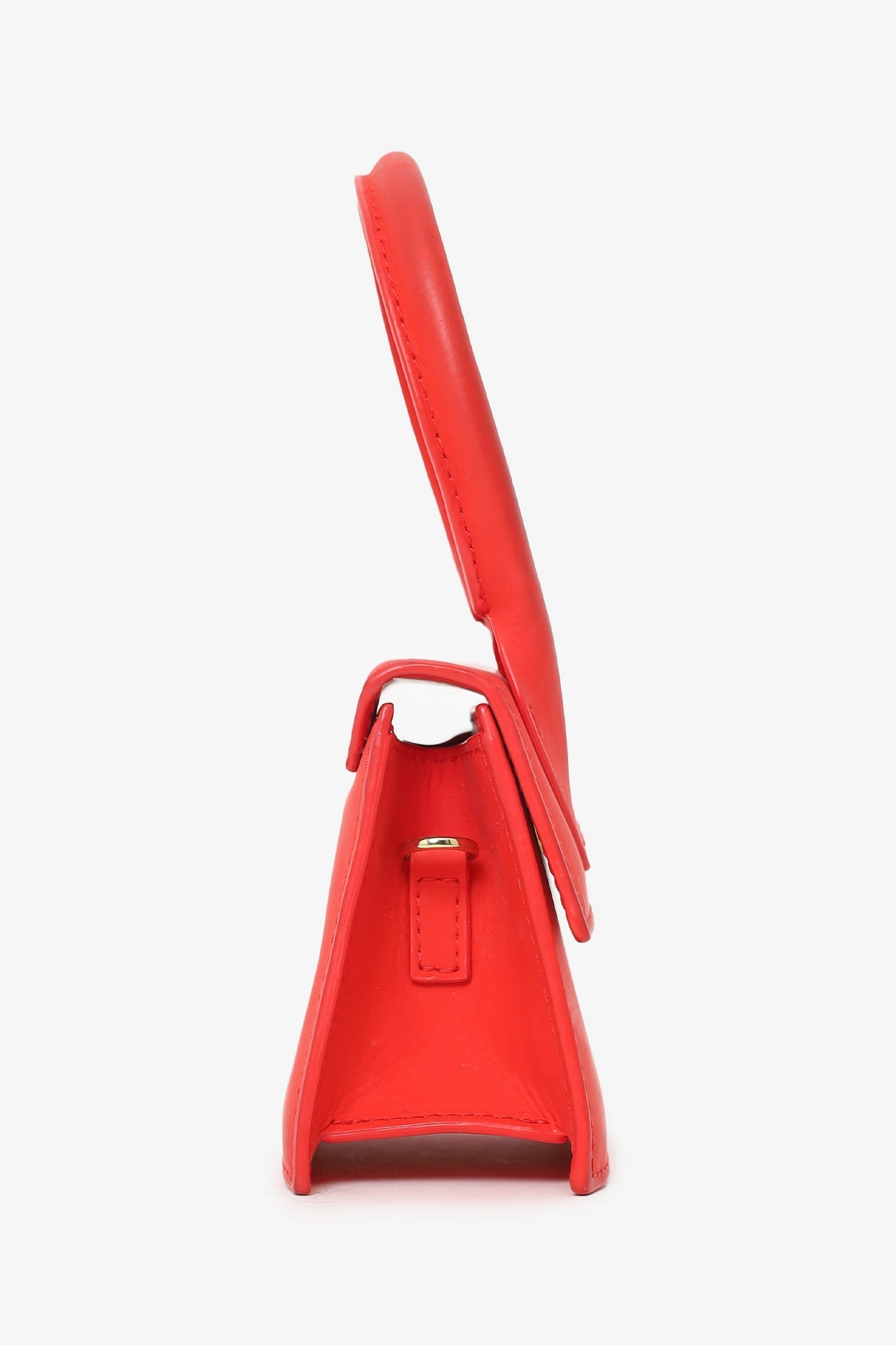 Jacquemus red Leather Le Chiquito Mini Top Handle with Strap