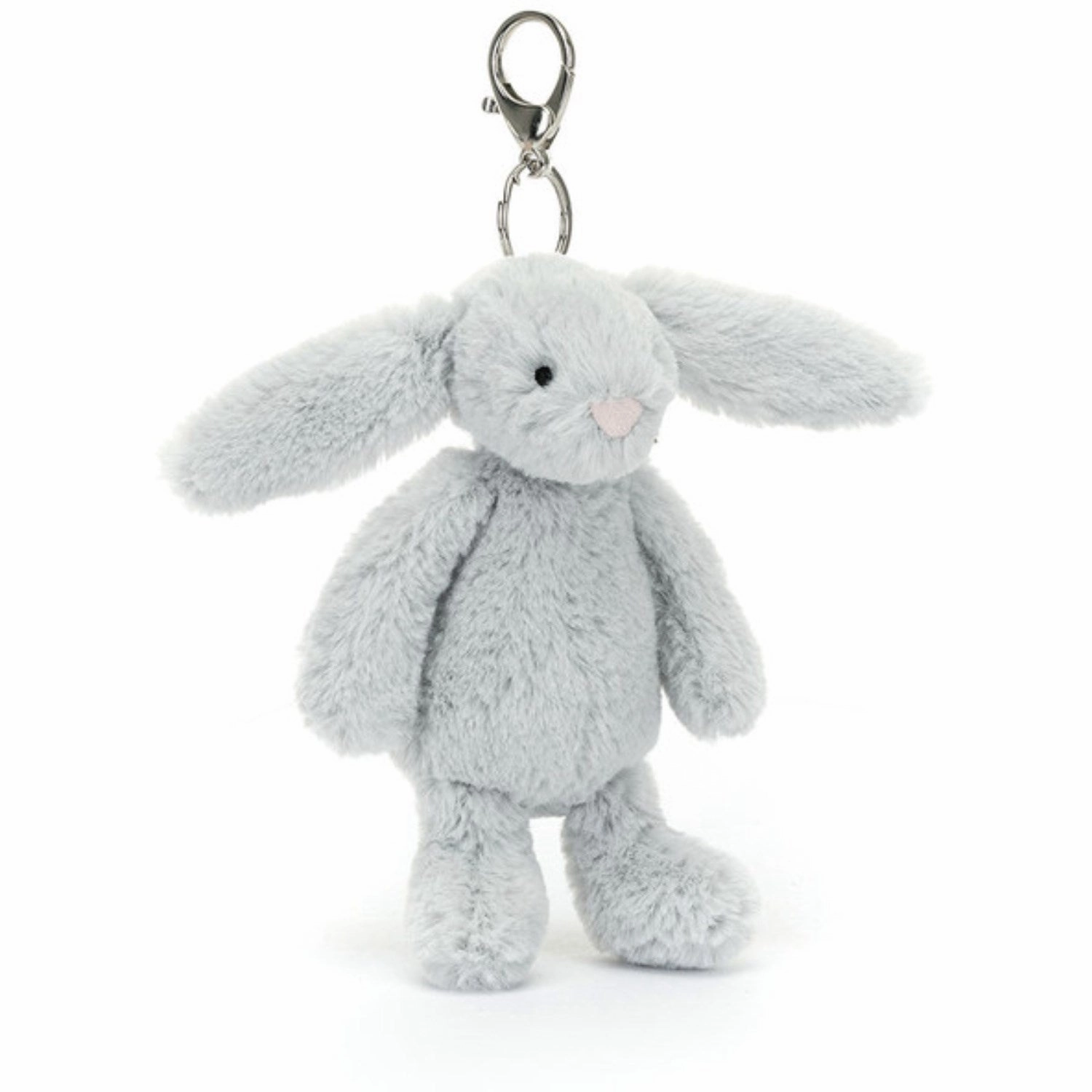 Jellycat Bashful Rabbit, Bobbie Jasmine Bag Charm