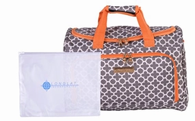 Jenni Chan Medley 2-Piece Set 17" Duffel 311 Bag, Grey One Size