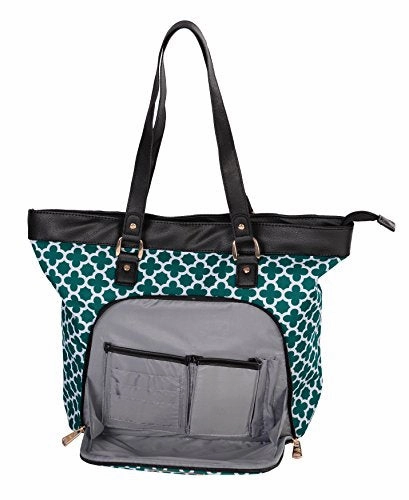 Jenni Chan Medley 2-Piece Set 18" Computer 311 Bag Laptop Tote, Green, One Size
