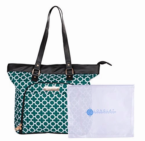 Jenni Chan Medley 2-Piece Set 18" Computer 311 Bag Laptop Tote, Green, One Size