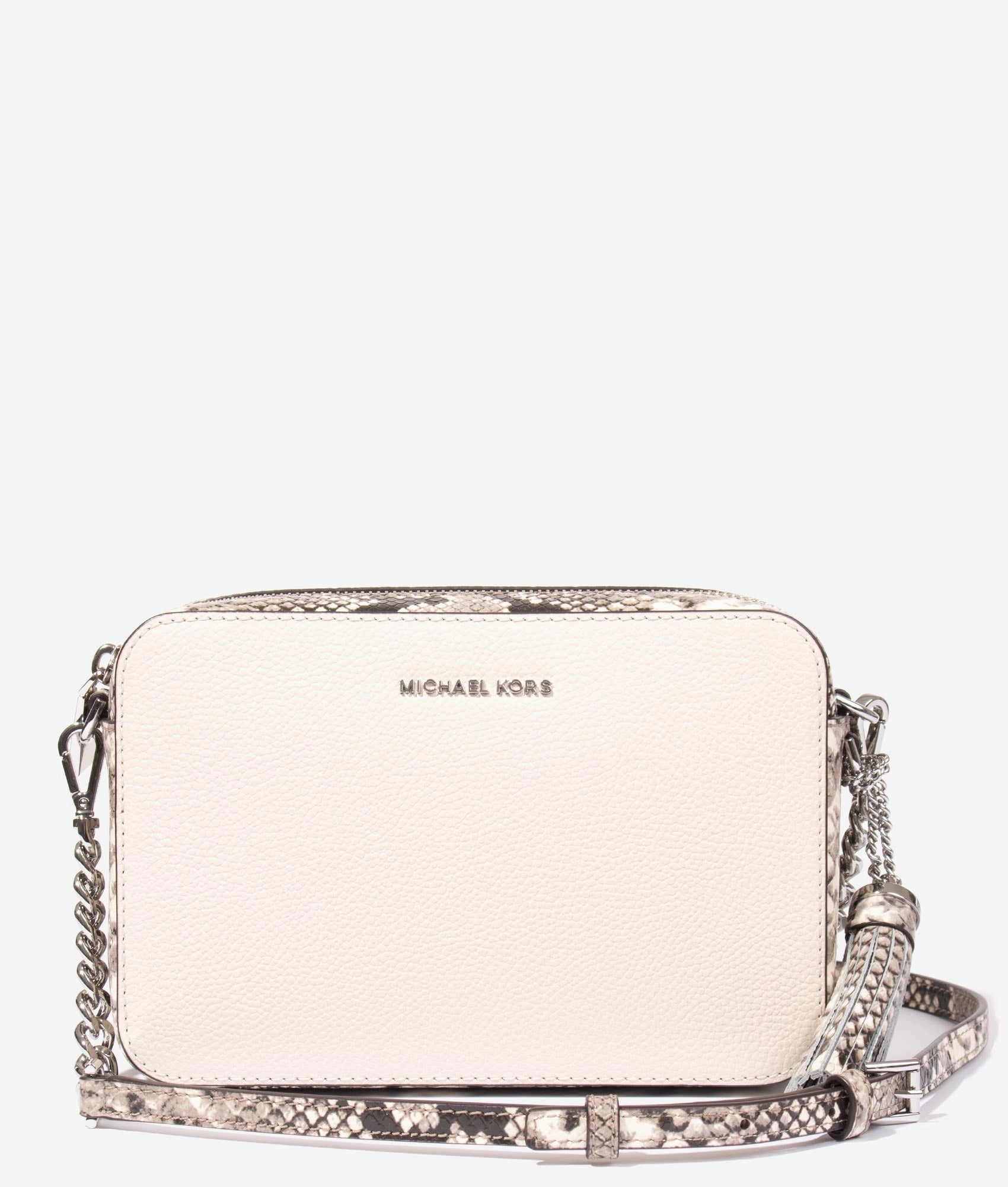 Jet set camera bag in light cream
