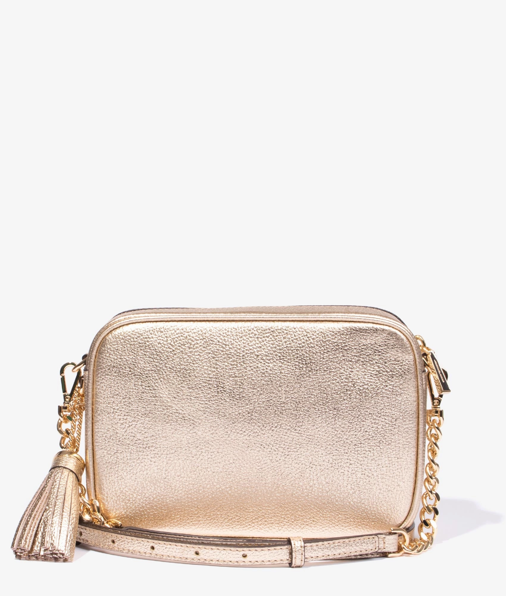 Jet set camera bag in pale gold