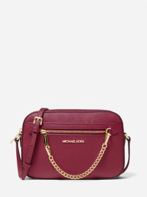 Jet Set Large Saffiano Leather Crossbody Bag