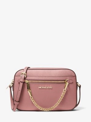 Jet Set Large Saffiano Leather Crossbody Bag