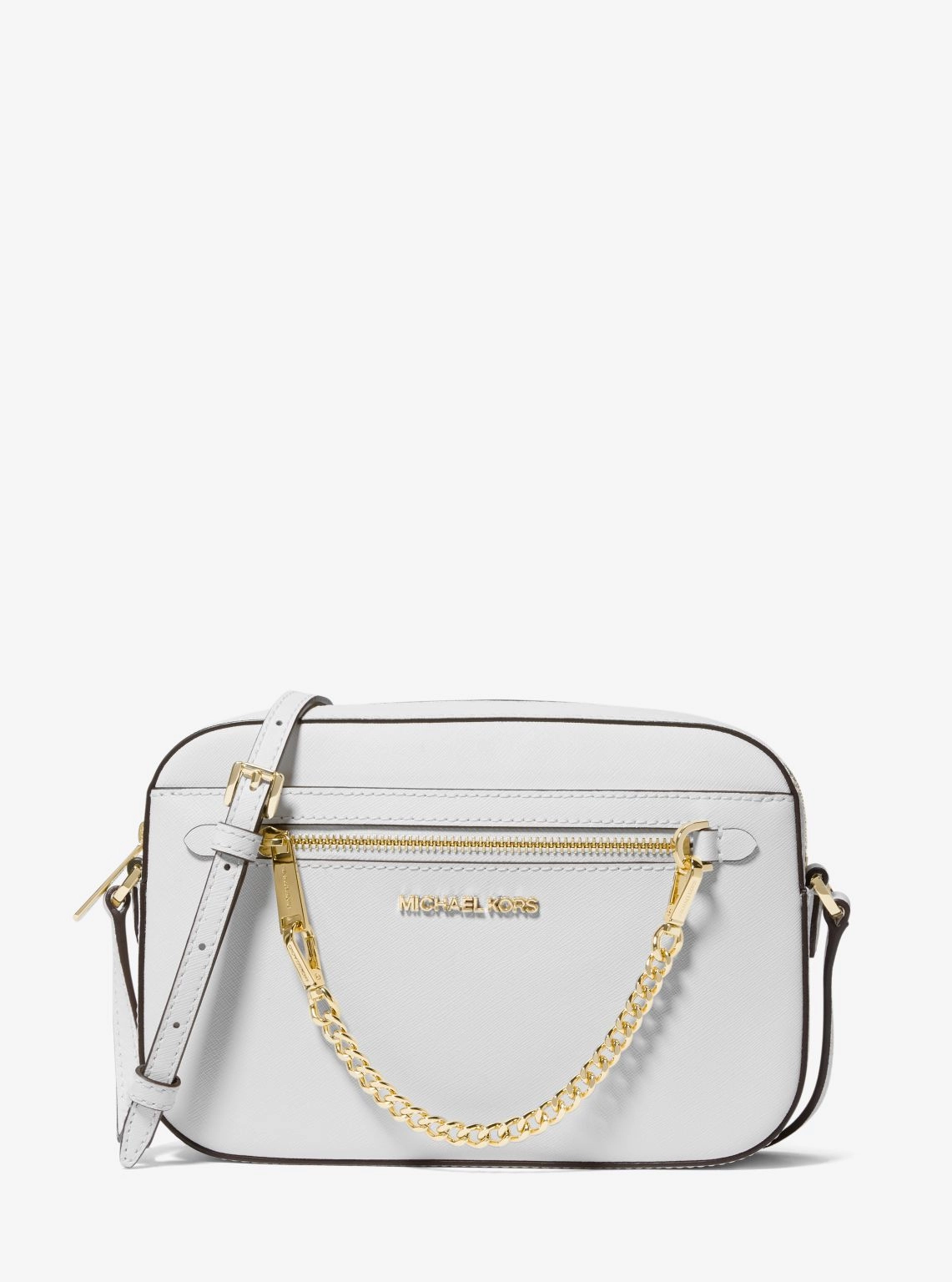 Jet Set Large Saffiano Leather Crossbody Bag