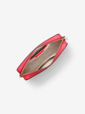 Jet Set Large Saffiano Leather Crossbody Bag