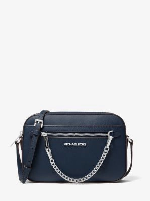 Jet Set Large Saffiano Leather Crossbody Bag