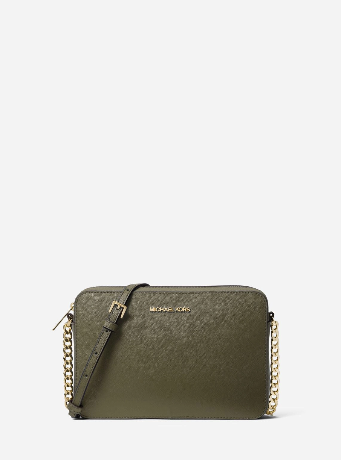 Jet Set Large Saffiano Leather Crossbody Bag