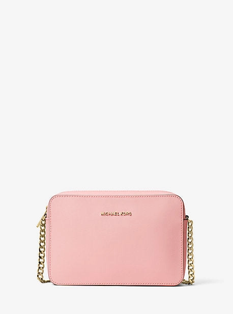 Jet Set Large Saffiano Leather Crossbody Bag