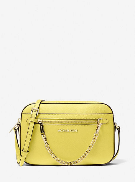 Jet Set Large Saffiano Leather Crossbody Bag