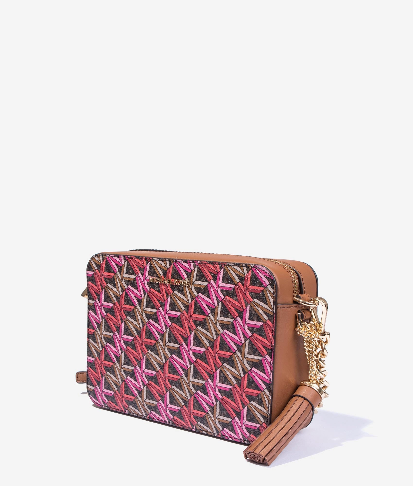 Jet set logo print camera bag