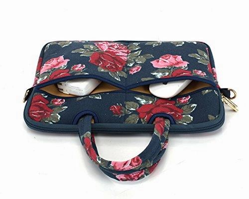 Kayond Canvas Ultraportable Neoprene Laptop Carrying Case/Shoulder Messenger Bag/Daily Briefcase
