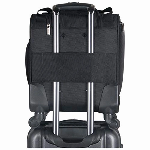Kenneth Cole Reaction 18" Lightweight Multi-Pocket Anti-Theft RFID 14.1" Laptop & Tablet Underseater Carry-On with USB Charging Port, Black