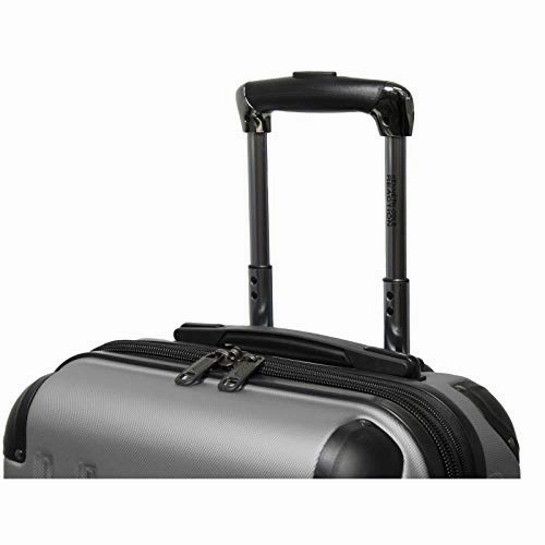 Kenneth Cole Reaction 8 Wheelin Expandable Luggage Spinner Suitcase Medium 25" (Pewter)