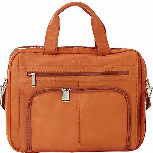 Kenneth Cole Reaction Colombian Leather Laptop Portfolio - Exclusive - Tan (3)