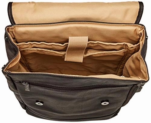 Kenneth Cole Reaction Colombian Leather Single Compartment Flapover 14.1 Laptop Backpack (RFID),