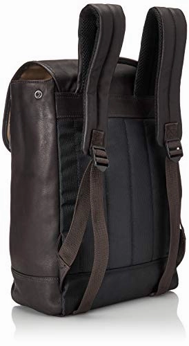 Kenneth Cole Reaction Colombian Leather Single Compartment Flapover 14.1 Laptop Backpack (RFID),