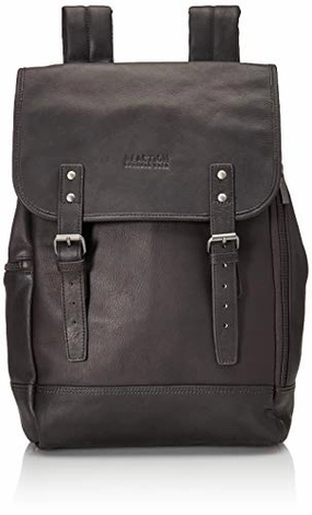 Kenneth Cole Reaction Colombian Leather Single Compartment Flapover 14.1 Laptop Backpack (RFID),