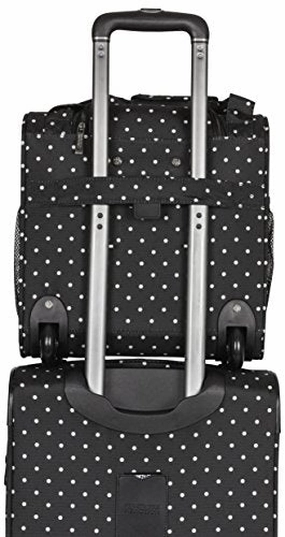 Kenneth Cole Reaction Dot Matrix Wheeled Underseater / Carry-On, Black