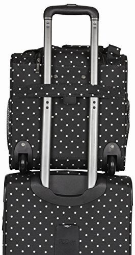Kenneth Cole Reaction Dot Matrix Wheeled Underseater / Carry-On, Black