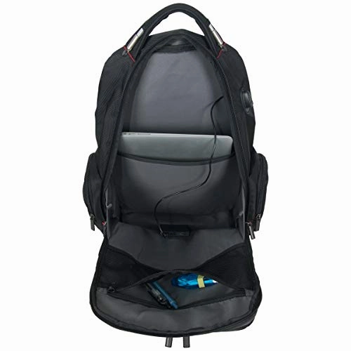 Kenneth Cole Reaction Dual Compartment with USB Port (RFID) Laptop Backpack Black One Size