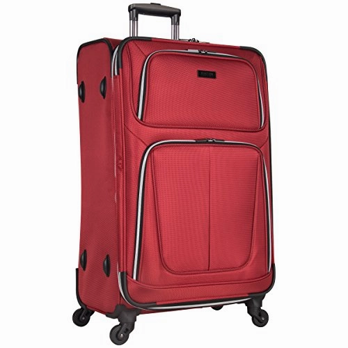 Kenneth Cole Reaction Lincoln Square 28" 1680D Polyester Expandable 4-Wheel Upright Pullman, Red