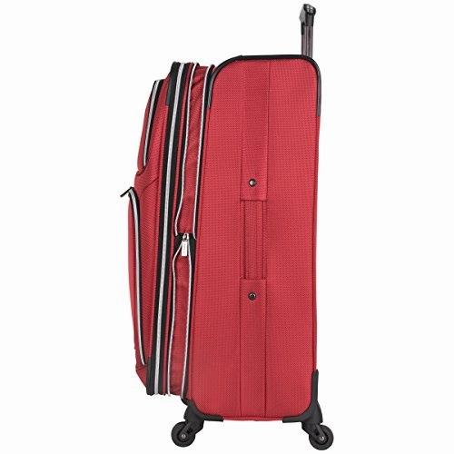 Kenneth Cole Reaction Lincoln Square 28" 1680D Polyester Expandable 4-Wheel Upright Pullman, Red