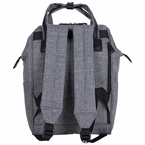 Kenneth Cole Reaction Paddy Shack 15" Laptop & Tablet Book Bag Backpack for School, Travel, & Work, Heathered Gray, Laptop