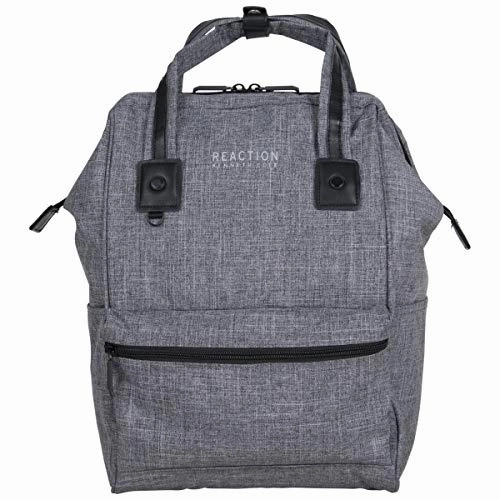 Kenneth Cole Reaction Paddy Shack 15" Laptop & Tablet Book Bag Backpack for School, Travel, & Work, Heathered Gray, Laptop