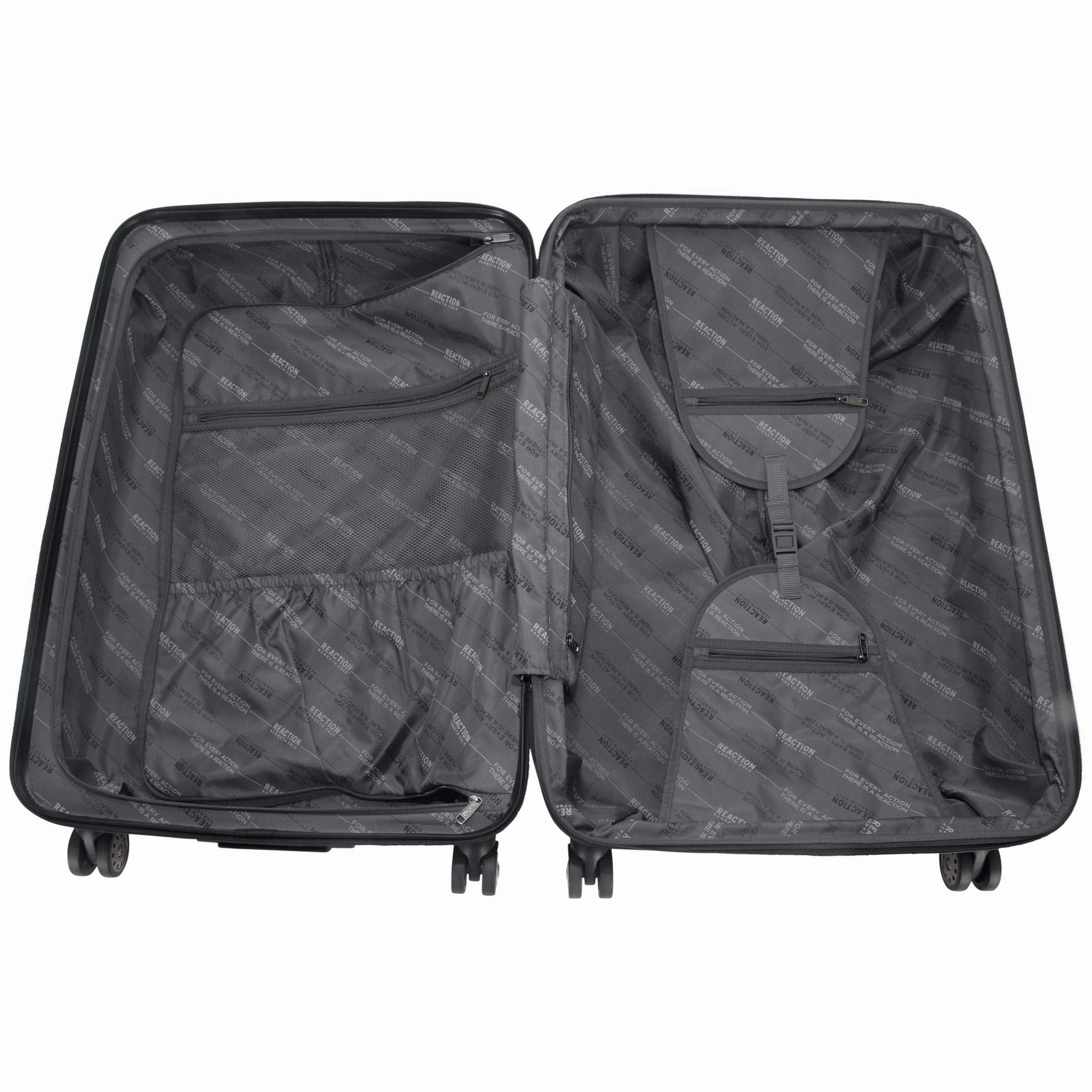 Kenneth Cole Reaction Reverb Hardside 8-Wheel 3-Piece 20" Carry-on, 25", 29" Luggage Set, Rose Gold,