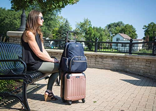 Kenneth Cole Reaction Women's Sophie Silky Nylon 15.6" (RFID) Laptop Backpack Navy One Size