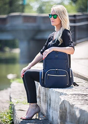 Kenneth Cole Reaction Women's Sophie Silky Nylon 15.6" (RFID) Laptop Backpack Navy One Size