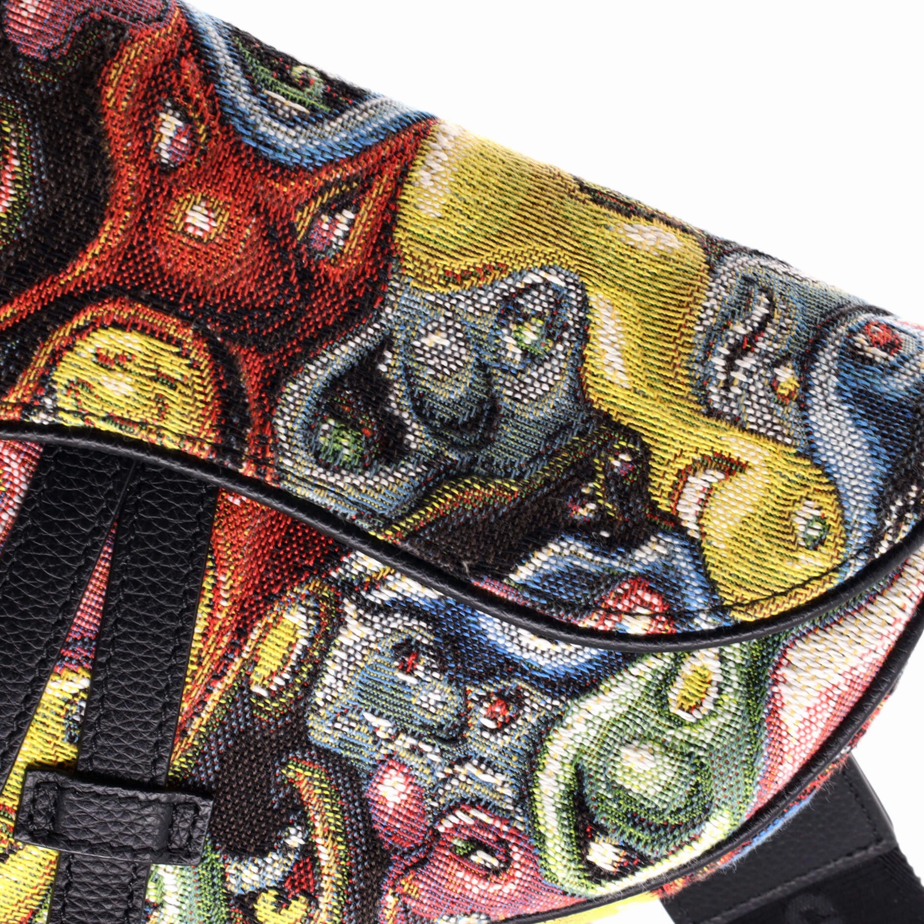 Kenny Scharf Saddle Crossbody Bag Jacquard