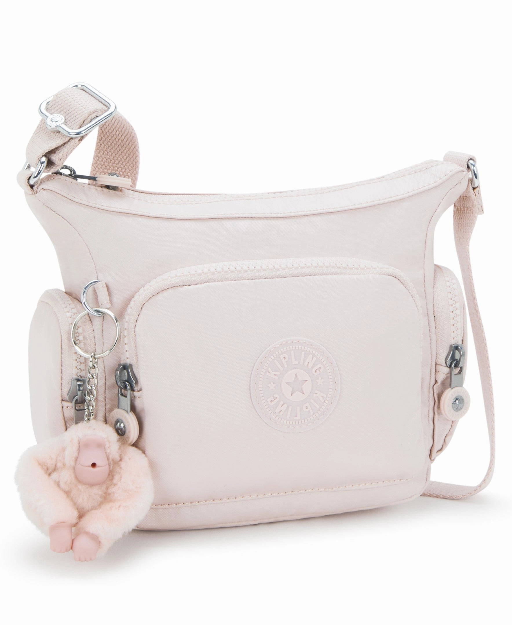 Kipling Gabbie Mini Metallic Crossbody Bag - Pink Shine