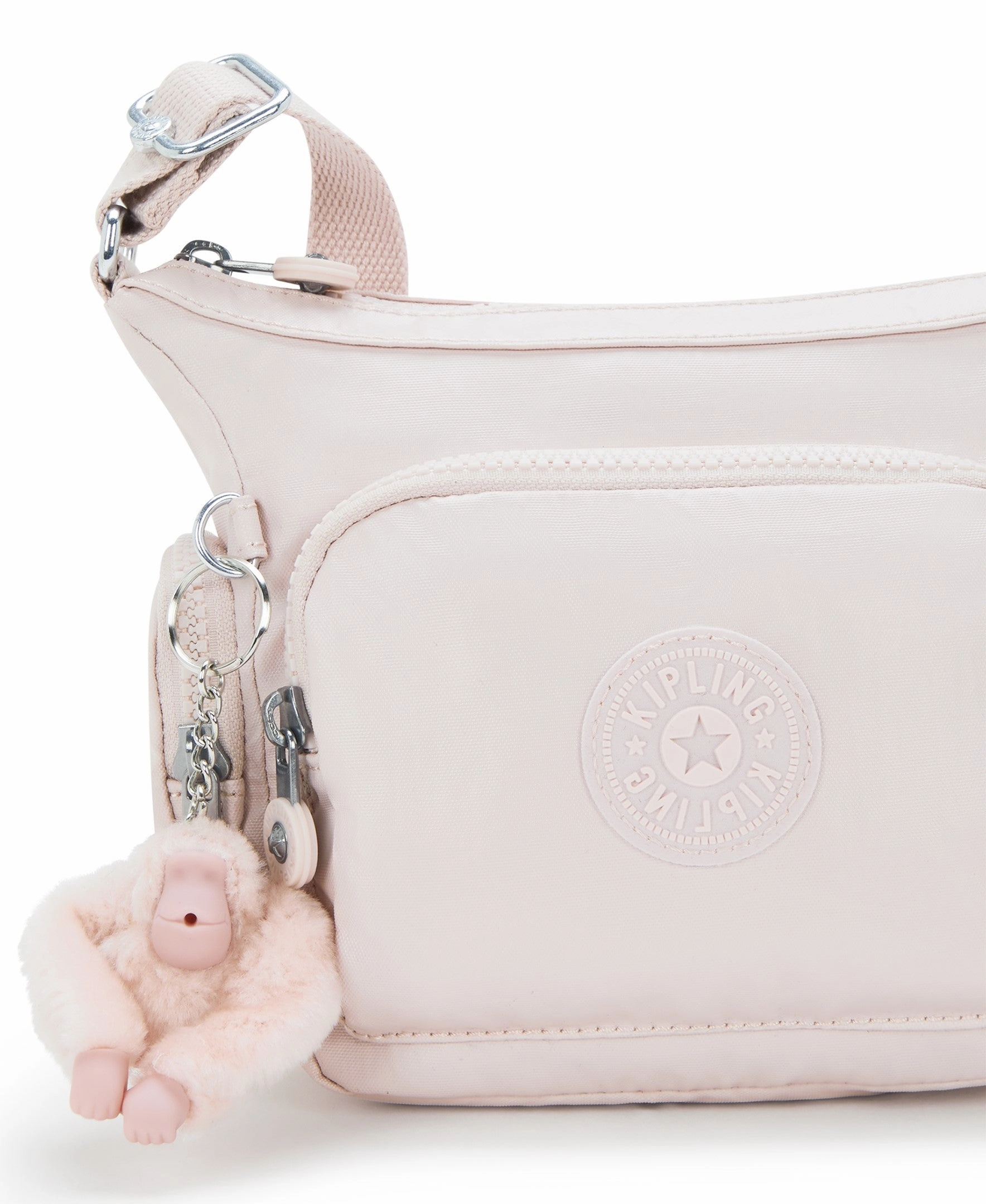 Kipling Gabbie Mini Metallic Crossbody Bag - Pink Shine