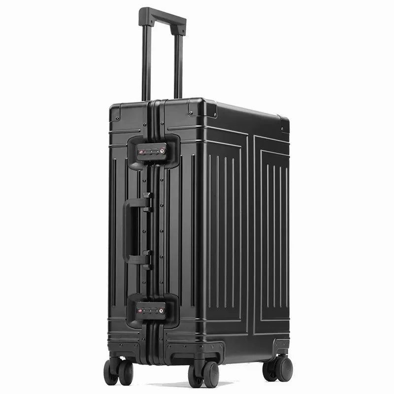 KLQDZMS Carry-on Luggage 29 Inches All Aluminum Magnesium Alloy Trolley Case 20 "Men's Boarding Box 24 "26 Cabin Suitcase