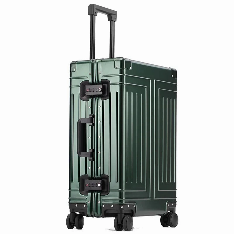 KLQDZMS Carry-on Luggage 29 Inches All Aluminum Magnesium Alloy Trolley Case 20 "Men's Boarding Box 24 "26 Cabin Suitcase