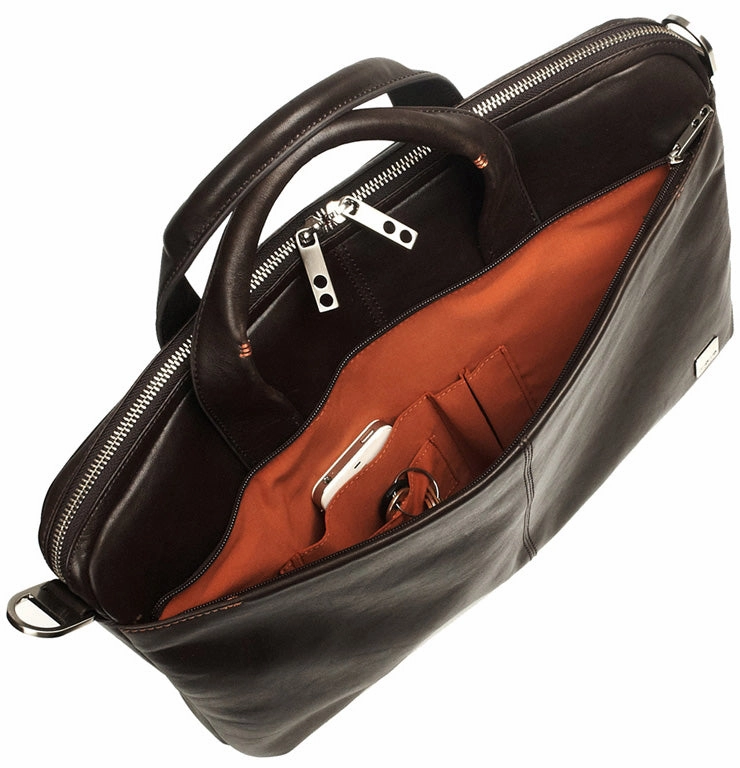 Knomo Brompton Henderson Leather Top Handle Brief