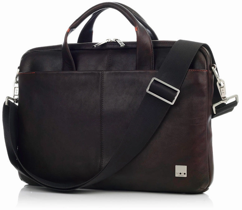Knomo Brompton Henderson Leather Top Handle Brief