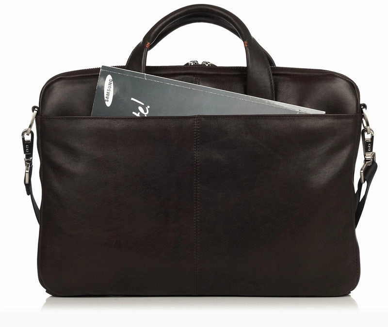 Knomo Brompton Henderson Leather Top Handle Brief