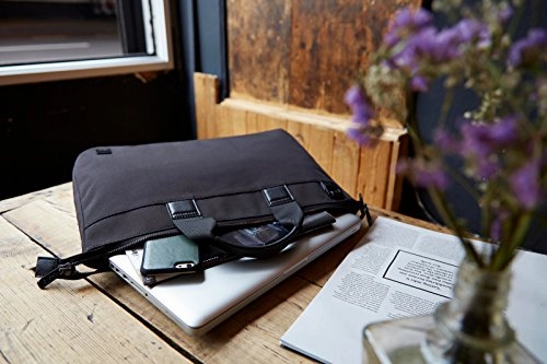 Knomo Luggage Brompton Oxberry Briefcase 15.6-Inch, Black