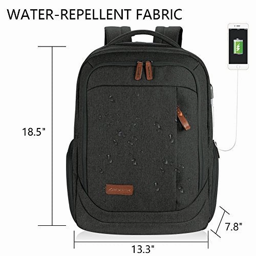 KROSER Laptop Backpack Large Computer Backpack for 15.6-17.3 Inch Laptop with USB Charging Port