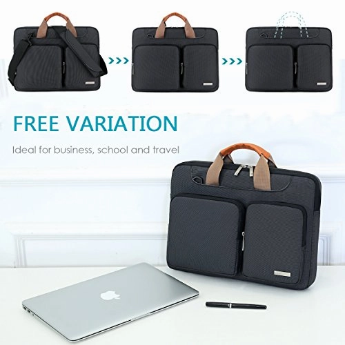 Lacdo 15.6 Inch Laptop Shoulder Bag, 360 Protective Sleeve Case Compatible Acer Aspire,