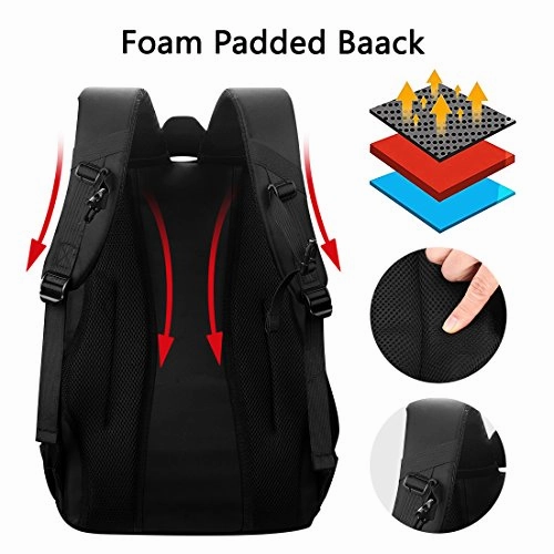 Laptop Backpack For Water-Resistent Travel Business Bag, 17 Inch Backpack